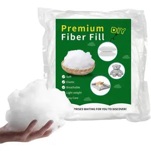 Polyfill Stuffing Fiber Fill 100g/0.22lb, Fiberfill Stuffing for Craft,High-Resilience Recyclable Crochet Stuffing, Stuffing for Stuffed ,Crochet,  Decor