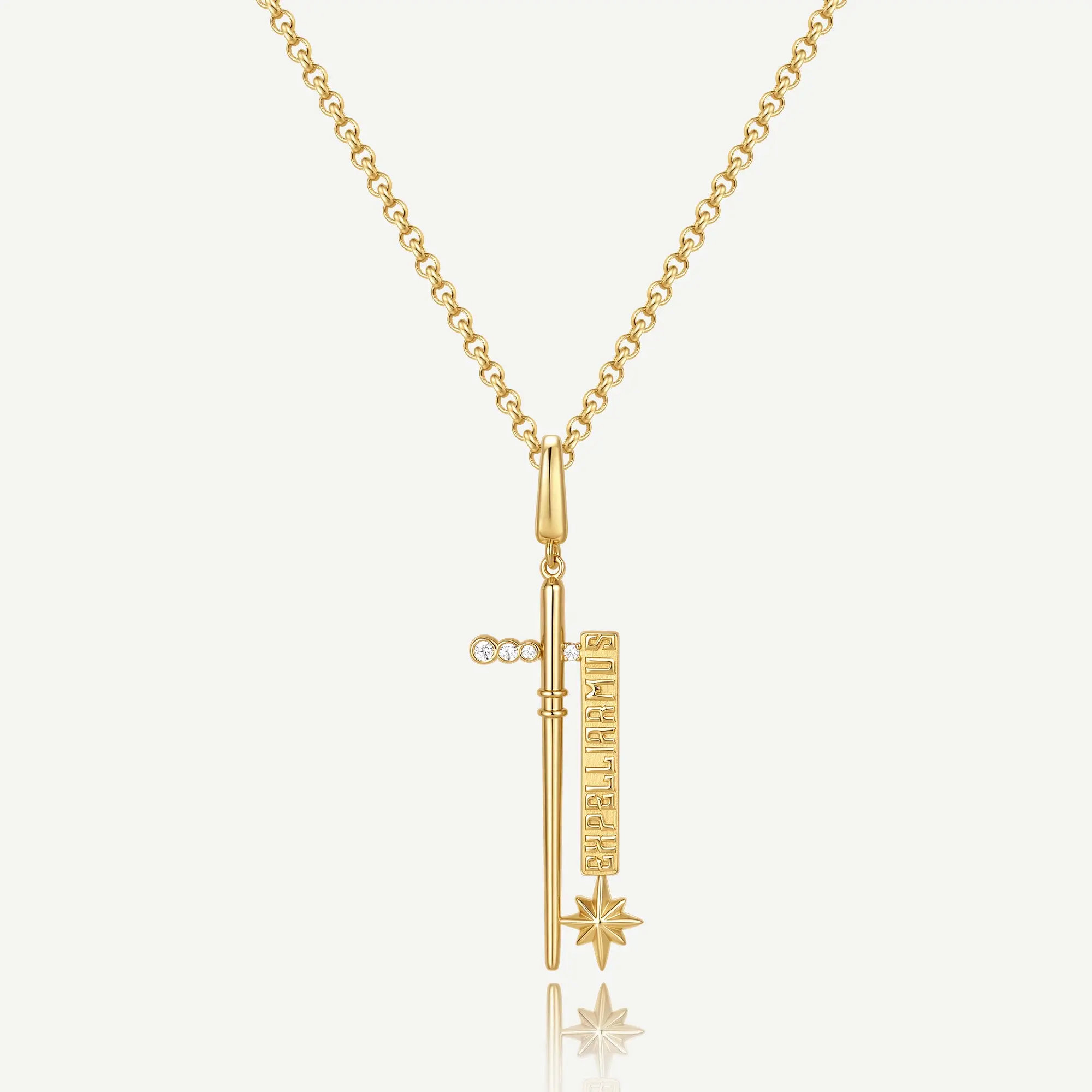 Harry Potter Silver Charm Necklace, Casual Draco Malfoy Wand Pendant with Unicorn Hair Core & Expelliarmus Disarming Charm for Daily Wear, Casual Wear, Wand Motif, Collectibles, Unisex, Disarming Charm: Expelliarmus