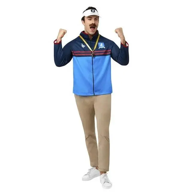 Ted Lasso Set - Soccer/Football Coach - 4 Pieces - Costume - Men - 3 Sizes