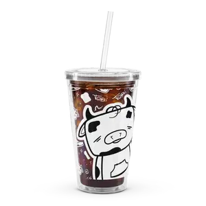 Tobi 16oz Plastic Tumbler with Straw
