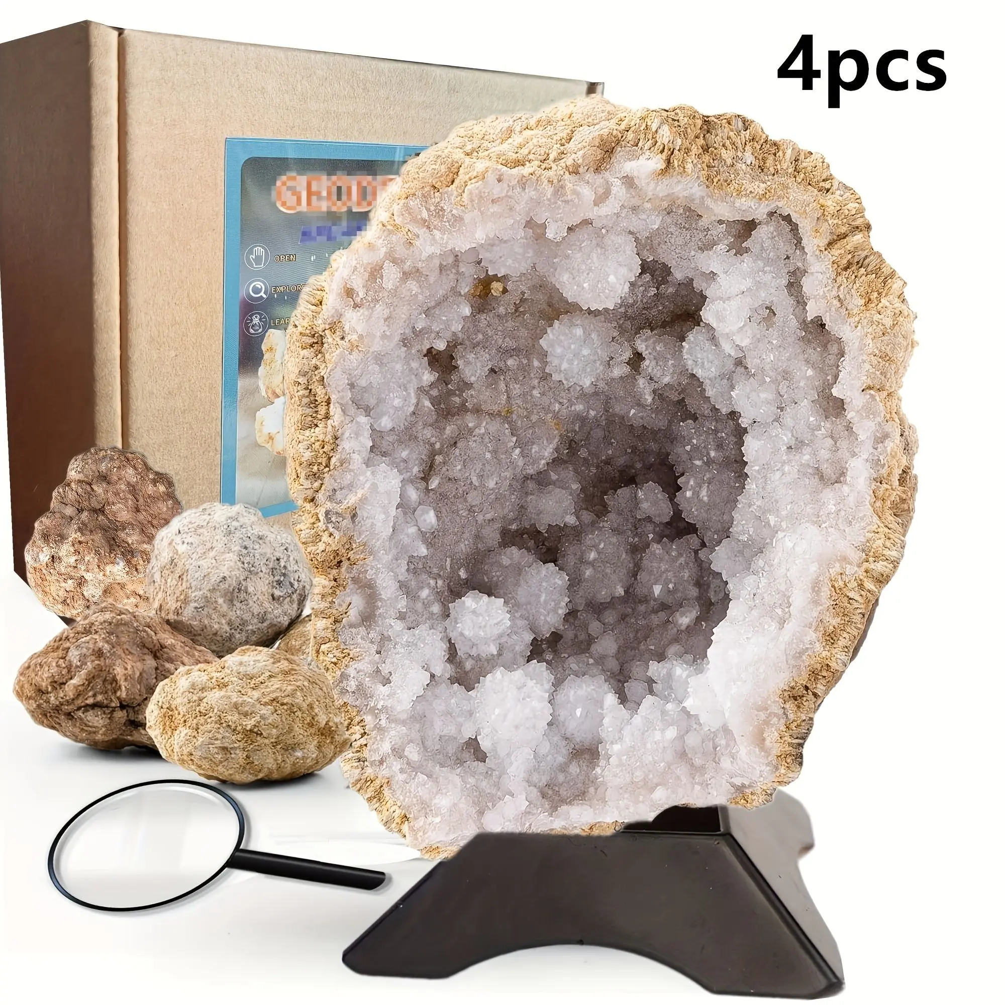 4pcs agate holes+tools