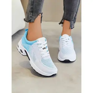 Women's Outdoor Gradient Color Casual Sneakers, Soft Comfortable Easy Wear Tennis Shoes, Thick Sole Running Shoes, Athletic Running Shoes, Fashion Elegant Design(Sheets)