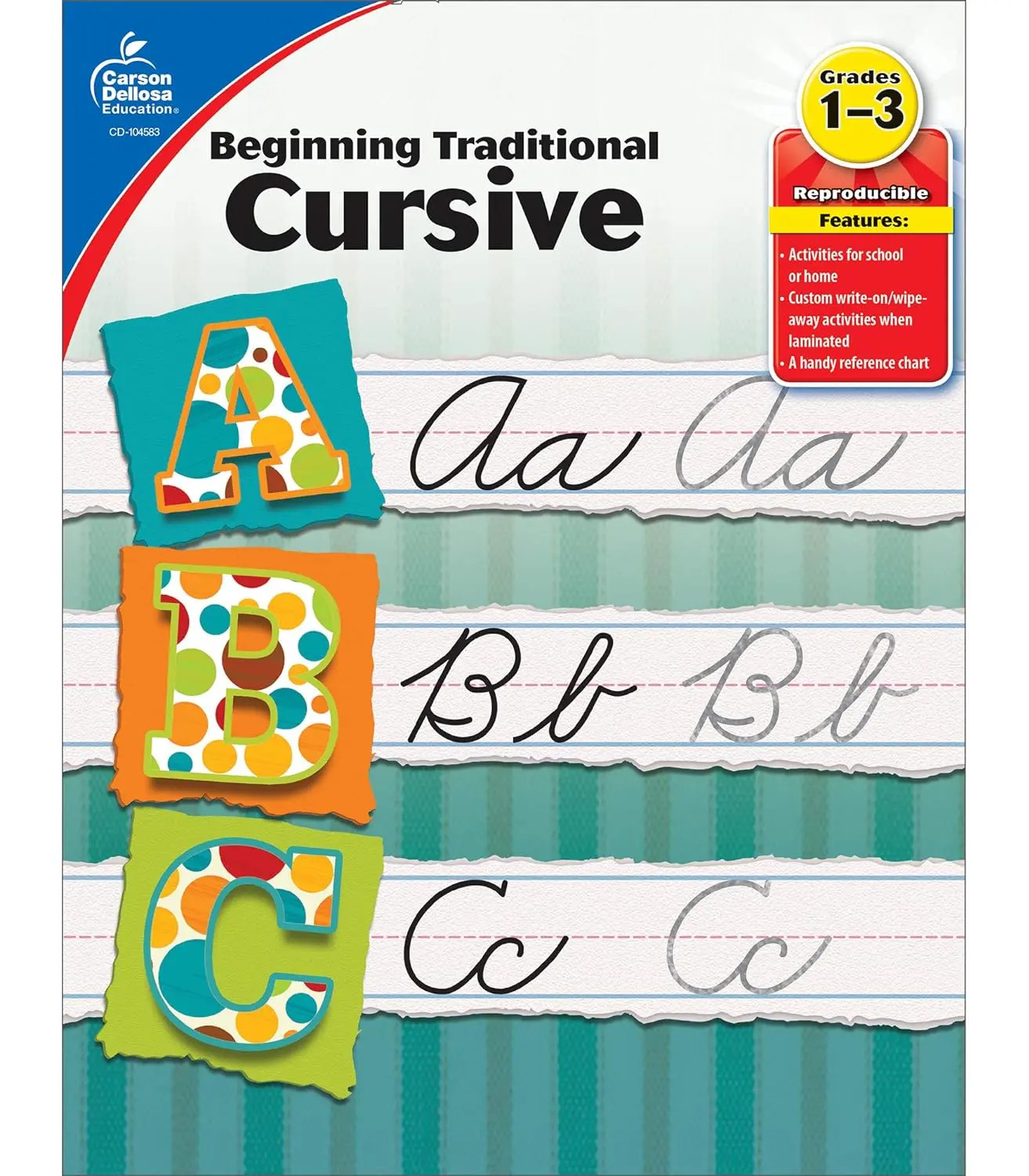 Carson Dellosa Grades 1-3 Beginning Traditional Cursive Handwriting ...