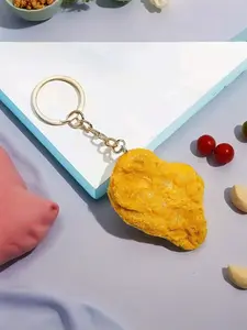 Stylish Chicken Nuggets Keychain, Cute & Fun Design, Ideal Accessory for Cars, Laptops, Ornaments, Great Gift Idea for Kids & Adults, Keychain For Bags