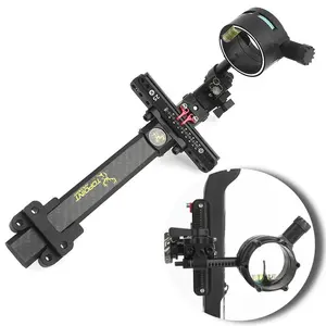 1 Pc Archery Sight 6X Magnification Wide Field of View Quick Calibration Competitive Archery Equipment for Recurve & Compound Bow