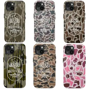 Old School Camo Treaty Oak Revival Waterfowl Tough Cases, For Iphone 16 15 14 13 12 11