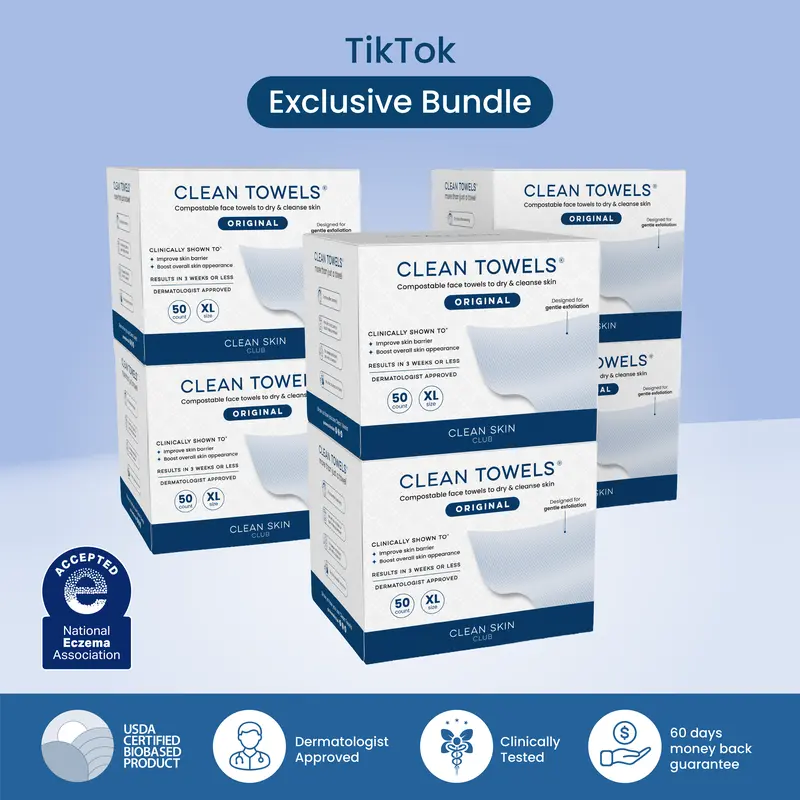 Clean Skin Club Clean Towels XL 6 pack