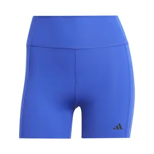 adidas Womens Optime 4 Inch Short Athletic Leggings Training Casual - Blue