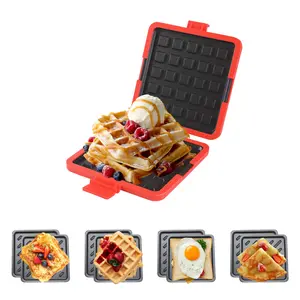 High-Heat Silicone Waffle Mold Non-Stick Baking Tray for Crispy Waffles Easy Release Surface Durable Design Perfect for Breakfast