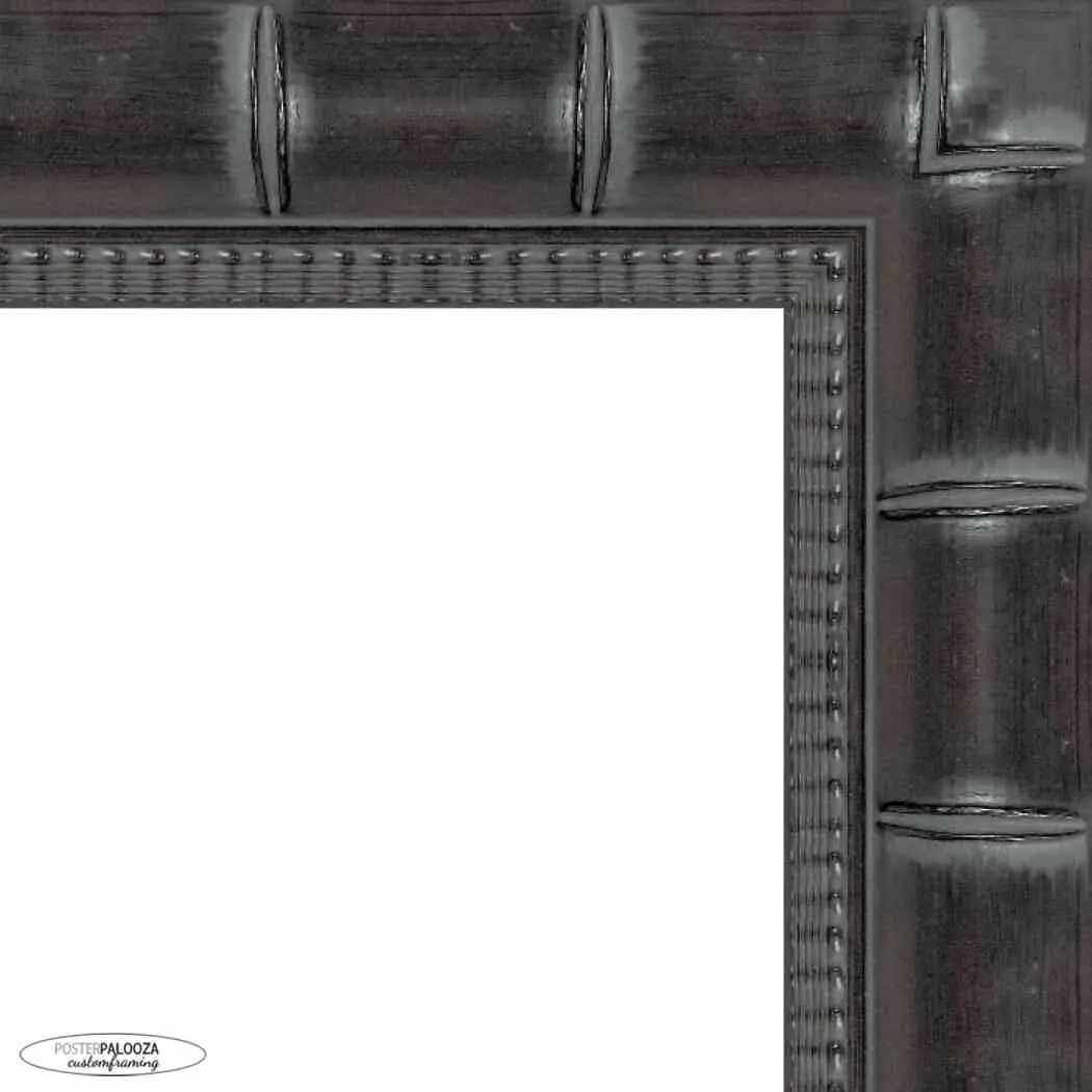 15x21 Black Wide Bamboo Picture Frame - UV Acrylic, Foam Board Backing, Hanging Hardware