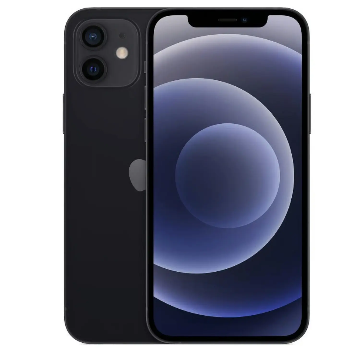 Refurbished iPhone 12 5G Smartphone - A14 Bionic Chip, Super Retina XDR Screen, Black 2020 Mobile Device with Bluetooth, Charging Accessory (Eco-Friendly Condition; Includes Charger)
