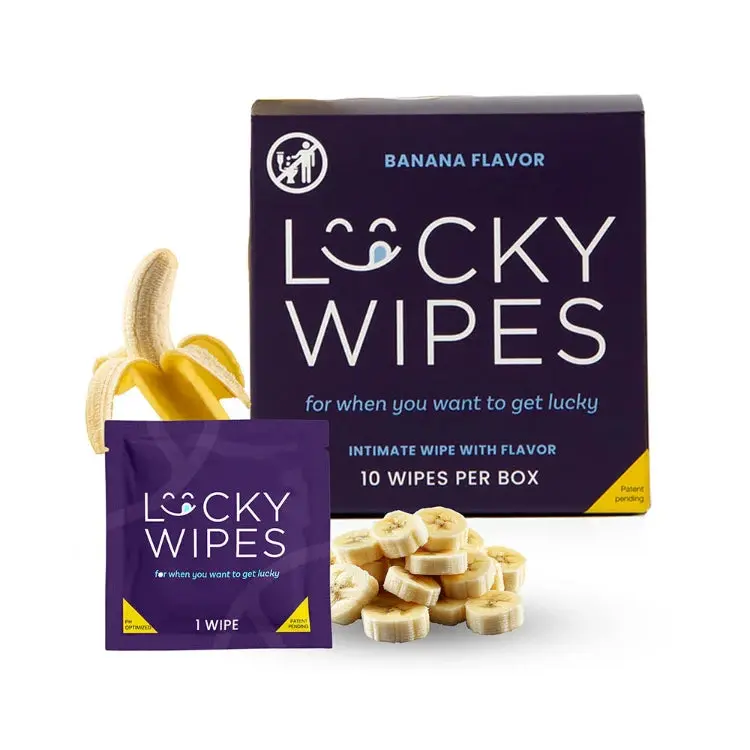 Sweetums Lucky Wipes Assorted Flavored Wipes 10-Pack - For Men!