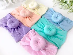 SALE Pastel Spring Donut Knot Turban Headband
