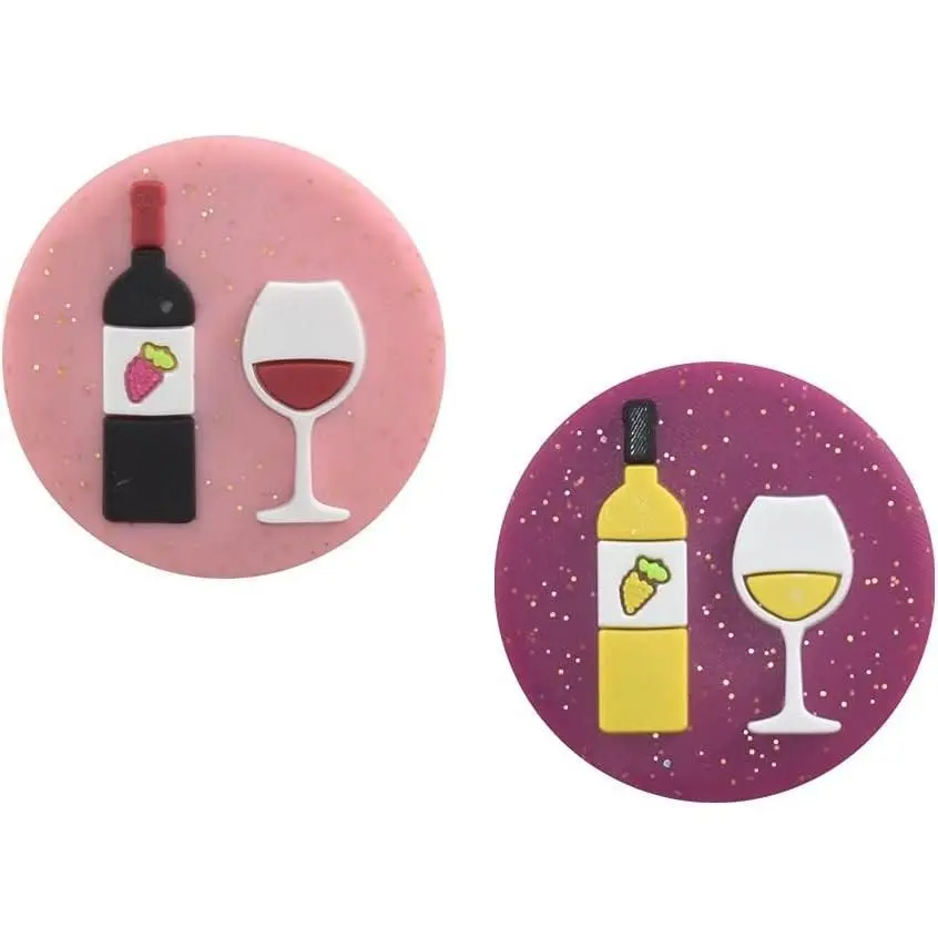 Drink Themed Tennis Racket Dampener Shock Absorber, Cute Tennis Dampeners for Rackets - Fits All Racquets, Easy to Install - 2 Pack