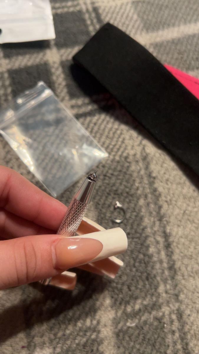 Item: Silver, Pink Heart Cz