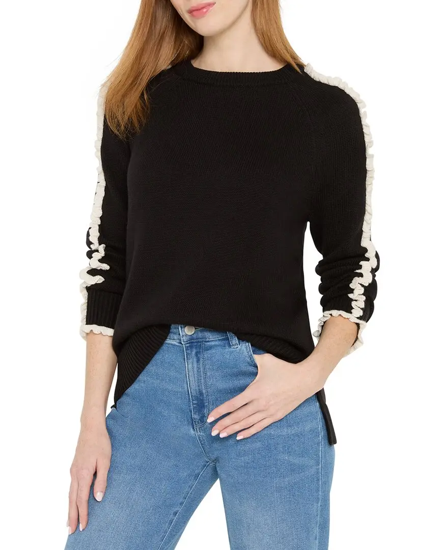 NIC+ZOE Petite Ruffled Down Sweater