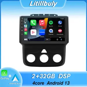 9" Android 13 Car Stereo for Dodge Ram1500 2500 3500 2013-2018 touch screen has Android Auto Wireless Carplay, Bluetooth WIFI supports GPS Navigation