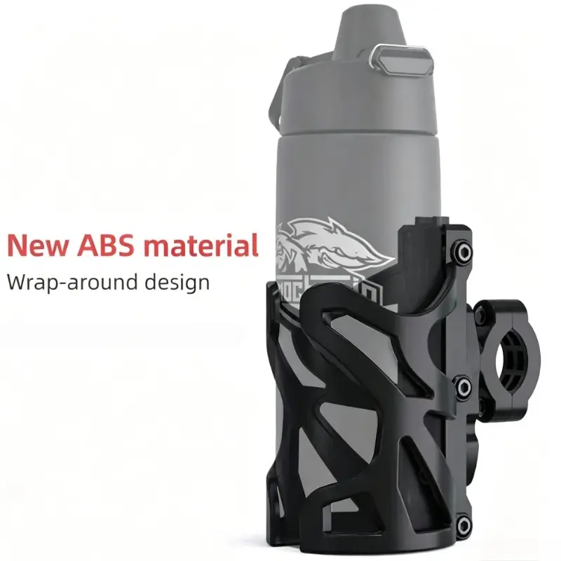 Water Bottle Holder Bike & Motorcycle  Water Bottle Holder - Durable ABS Full Size Fit Essential Cycling Accessory