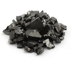 Shungite Elite Stones for Water Purification | Silvery Shine Raw Elite Noble Shungite Detoxification Stones for Water Filtering | Natural and Authentic Shungite Nuggets from Karelia (25G) Heka Naturals