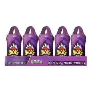 Lucas Muecas Lollipop Chamoy Flavor Candy, 0.96oz - 10 Pieces Pack for Treats, Snack, Parties, Piñatas mexican  candy Bonbon Sweet