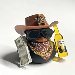 Black brownCool Rubber Duck Car Accessories Cool Car Accessories Duck Car Dashboard Decoration