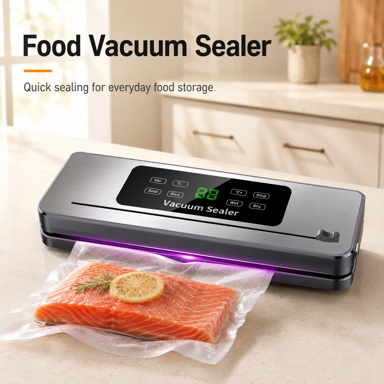 With 10 Vacuum Bags,70KPa,Compact Food Vacuum Sealer Machine  , Dry & Moist Modes,Adjustable Heat Control, Portable Design, External Pumping,  Built-In Bag Cutter, Freshness Locking Function,powerful,Automatic,snack,handheld,,selling,mason,plastik,plastic