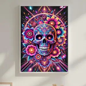 5D Diamond Painting Kit Gothic Wind Skull Full Round Diamond Mosaic Dragon DIY Diamond Embroidery Art Cross Stitch Home Decor