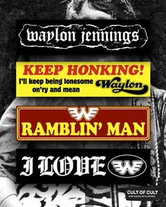 Waylon Jennings OG Stickers