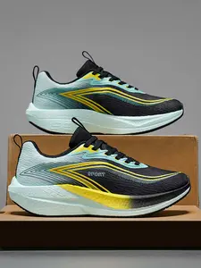 Men's Outdoor Sports Running Shoes, Colorblock Running Shoes, Ultra-Lightweight Cushioning Sneakers, Wear-Resistant Non-Slip Rubber Outsole, Breathable Fabric Upper, Suitable for Daily Wear, Athletic Running Shoes