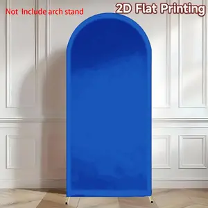 Solid Color Arch Backdrop Cover Soft Fabric Dark Blue Decors for Adult Wedding Baby Birthday Party Arched Background
