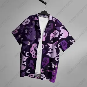 Espeon Umbreon Hawaiian Shirt