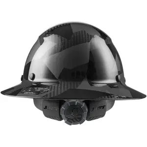 HDC-20CK DAX CARBON FIBER CAMO FULL BRIM HARDHAT lift