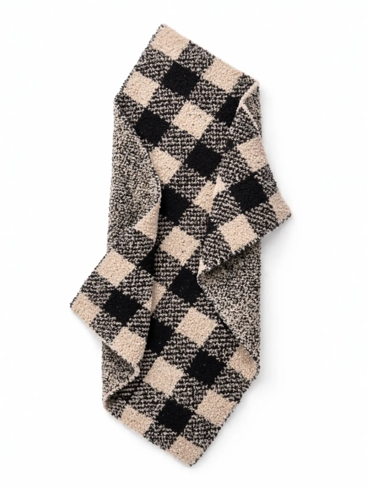 Phufy® Bliss Gingham Mini Blanket, Black/Pebble