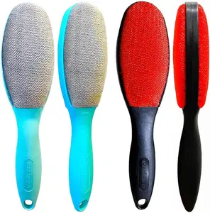 4Pack 2Colors Lint Brush for Clothes Furniture Couch, Lint Brush Pet Hair Remover for Clothes Brush, Reusable Lint Brushes for Pet Hair,Velvet Brush, Pet Brush, Fabric Brush