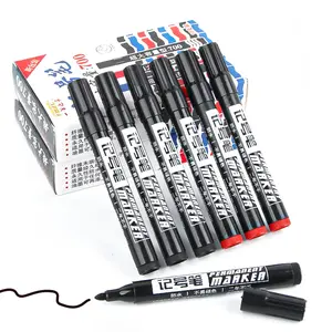 Oily marker pen, refillable, specially designed for logistics use, large-head marker, quick-drying, large-capacity, blue-black, thick-tip pen