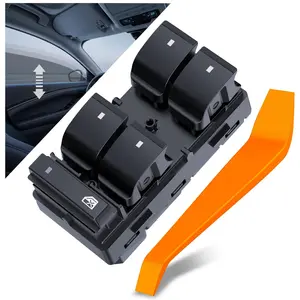Nilight Power Master Front Left Driver Side Window Switch Replacement Set with Removal Tool, Car Accessories, for 2007-2016 GMC Acadia