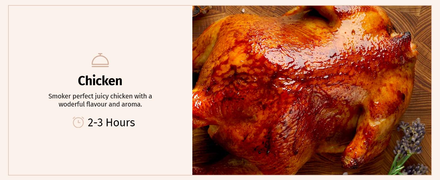 EAST OAK Ridgewood Pro 30" Electric Smoker, Smoker with Leg Kit & Glass Door, Side Wood Chip Loader, 725 Sq Inches of Cooking, Digital Control, Night Blue