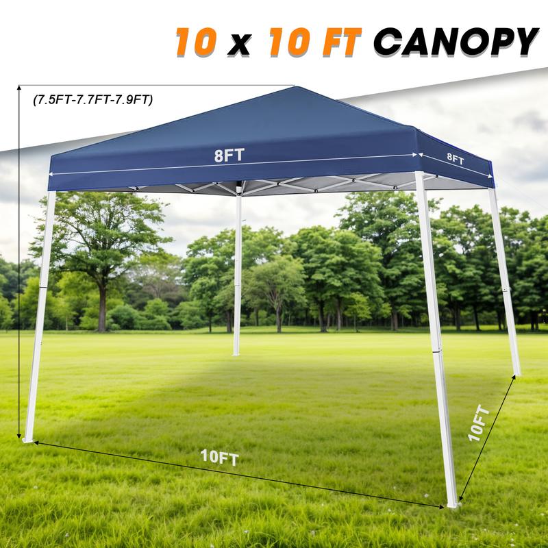 Grezone Pop Up Canopy Tent,11 x 11 ft,250 D PU Silver Coated Tarp with Portable Bag,Waterproof and Sun Shelter Gazebo for Outdoor Party,Camping,Commercial Events Rainwater Slides Off,Uv Protection
