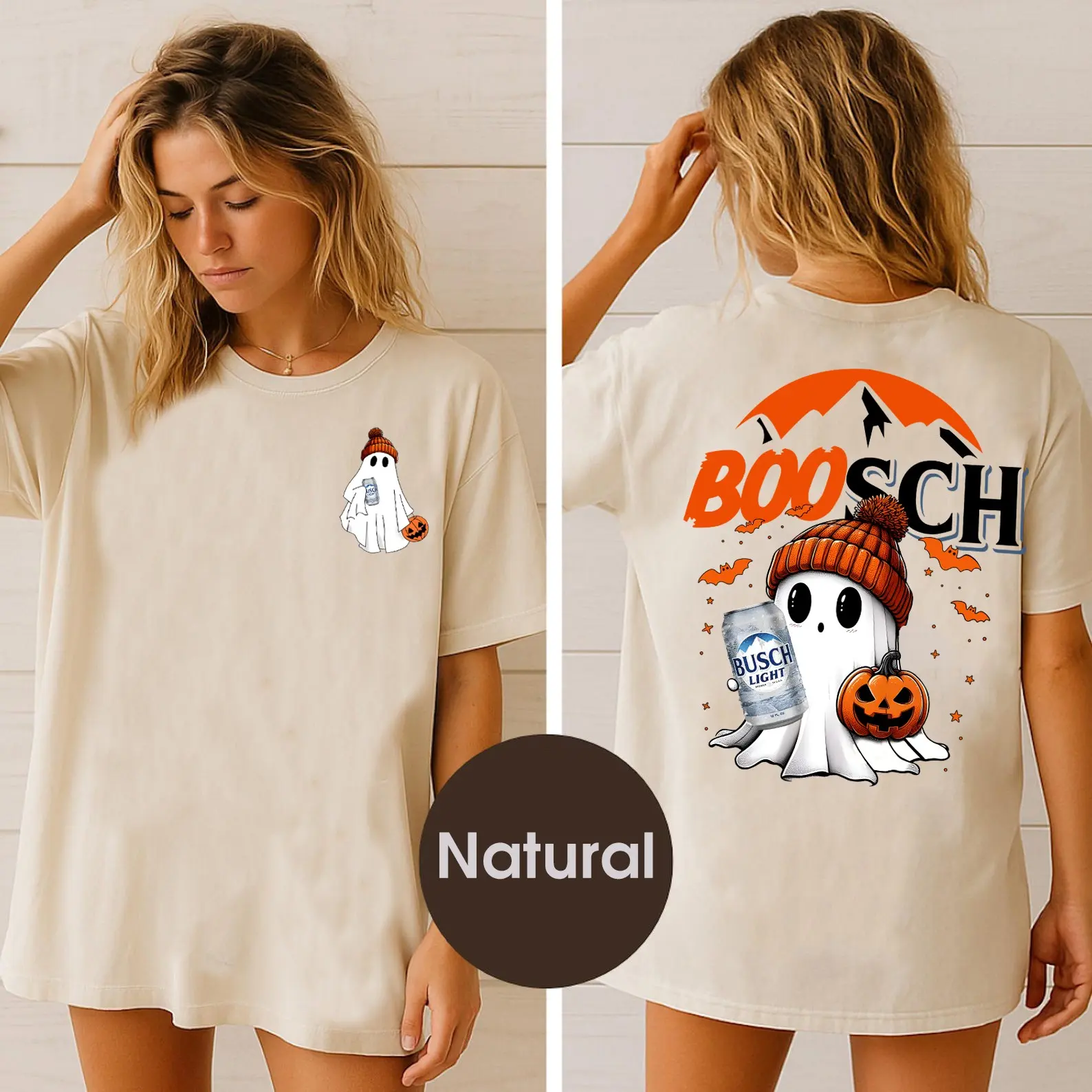 Halloween Ghost Boosh Light Hoodie Sweatshirt T-Shirt, Halloween Boosch Light Shirt, Boo Busch Light Halloween, Cute Ghost Shirt, Ghost Pumpkin Shirts, Halloween Sweatshirt