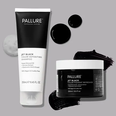 Jet Black Color Depositing Shampoo and Hair Mask Duo