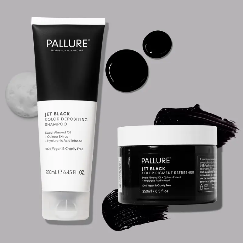 Jet Black Color Depositing Shampoo and Hair Mask Duo