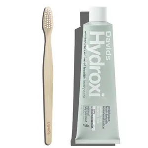 Davids starter kit - Hydroxi™ whitening+enamel health toothpaste w/ nano hydroxyapatite & bamboo toothbrush - TikTok exclusive