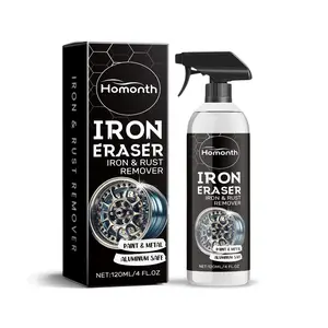 Iron Eraser Spray for Car Wheels and Paint Fast Acting Rust and Brake Dust Remover for Professional Automotive Surface Cleaning Rust Removal Spray