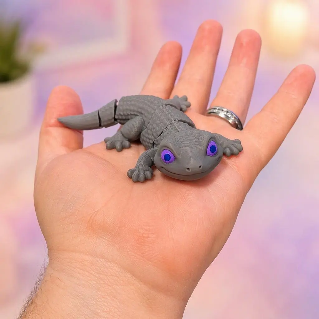 3D Flexi Gecko Stress Relief Toy, Classic & Novelty Toy for Kids