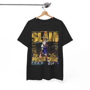 Anthony Edwards Slam Cover Tee Shirt Classic Cotton