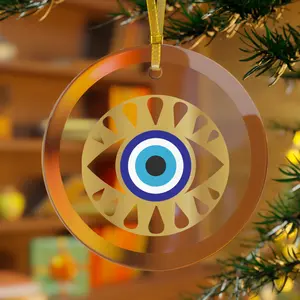 Evil Eye Glass Ornament