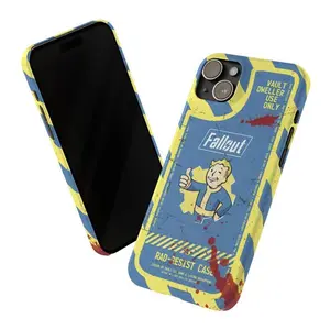 Fallout Distressed Vault-Tec iPhone Case - Fallout Phone Case, Tough Phone Case