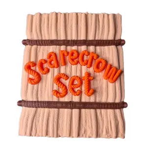 3D Printed Scarecrow Playset – Removable Fall Harvest Scene with Happy or Angry Scarecrow