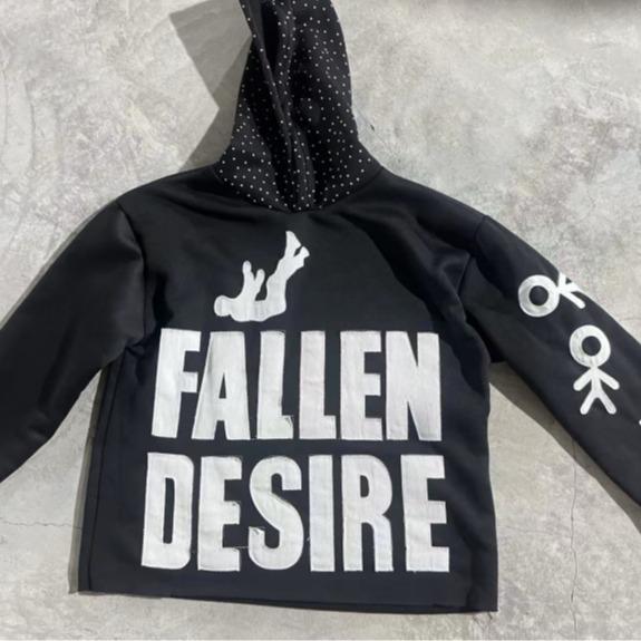 Y2k Trendy Cool Letter Patchwork Hoodie Street Style Casual Fashion Sweatshirt Versatile Outfit Unisex Autumn Winter Chic Hooded Shirt