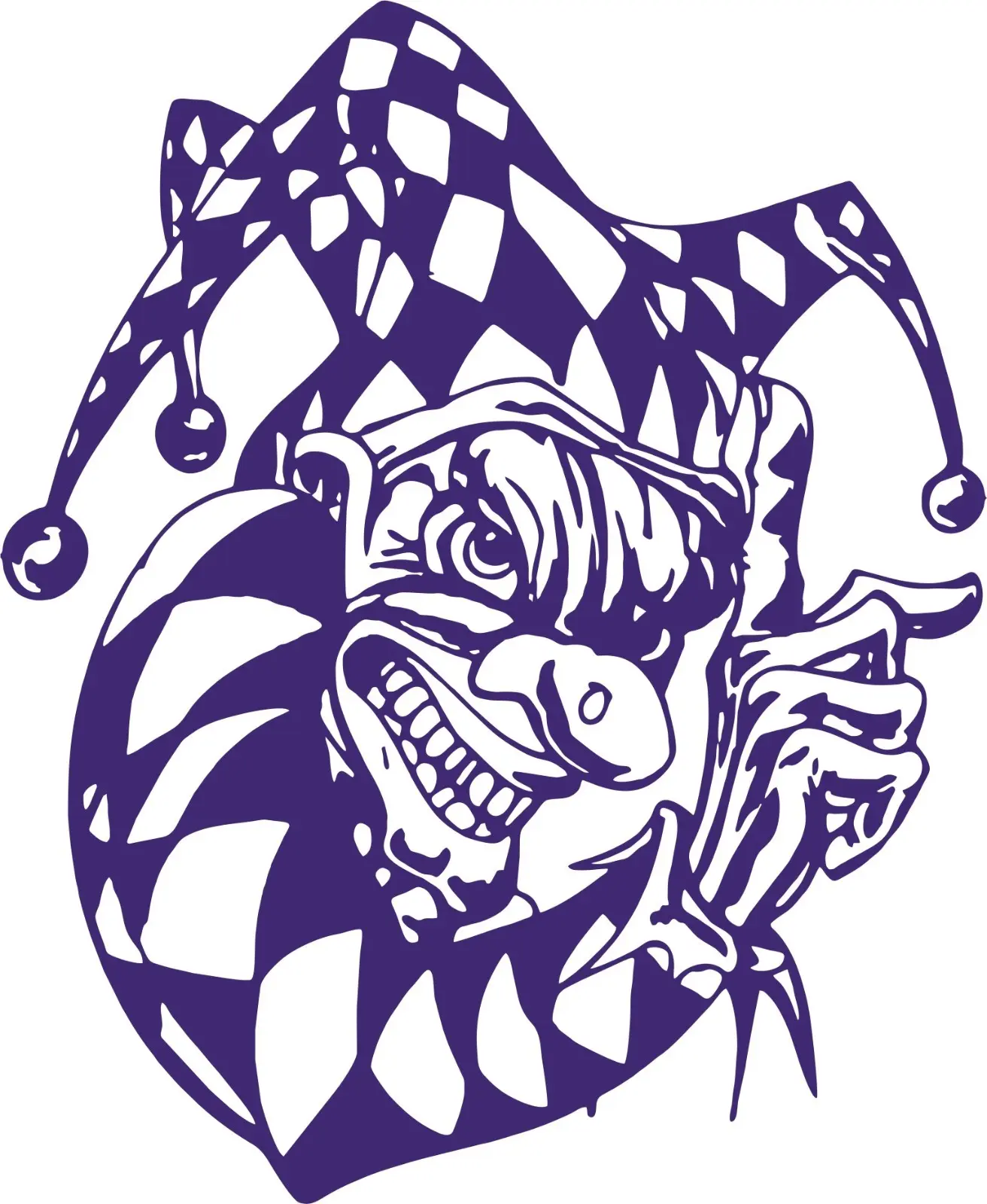 Evil Clown-Jester-Joker-Fool Vinyl Decal Sticker, 1-Size Decorative Sticker for Car, Truck Window & Laptop (Home Decor Supplies), One Size